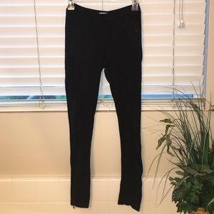 black moto leggings