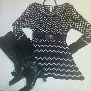 WHBM Zig Zag Tunic Dress