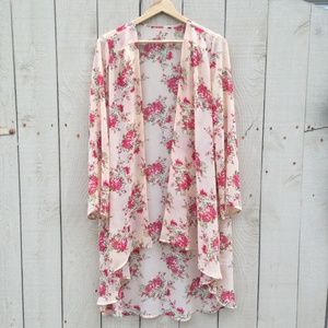 Pretty & Girly Floral Kimono