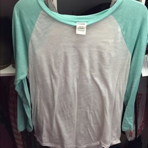 Vs pink baseball tee