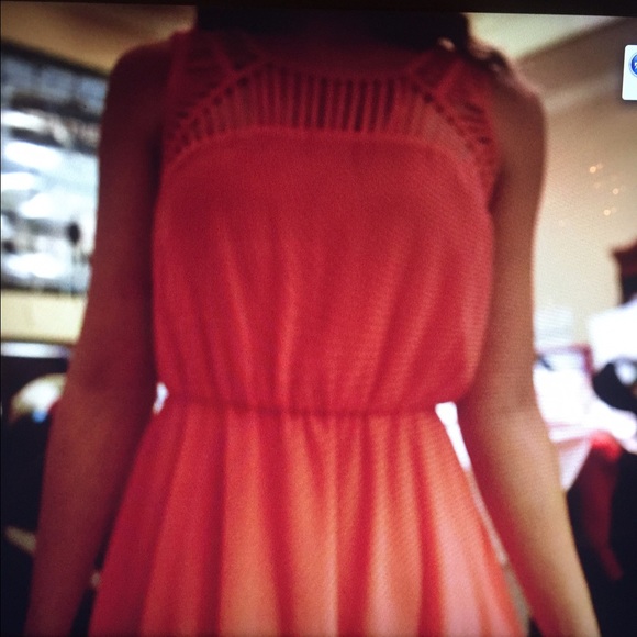 Cage neck dress