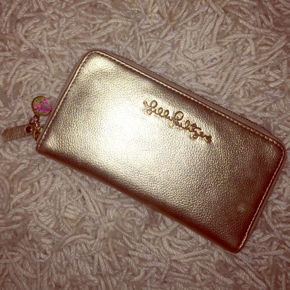 Lilly Pulitzer Gold Wallet