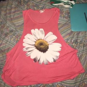 🌻 Cute daisy muscle tee/crop top 🌻