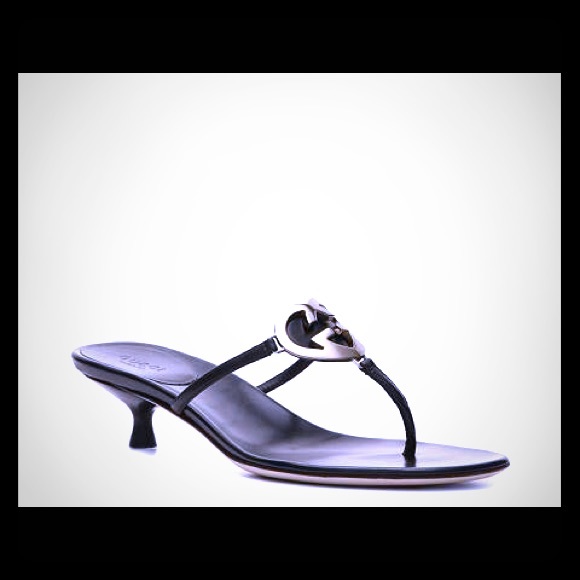 💲SOLD 💲Gucci Interlocking G Kitten Heel Sandal