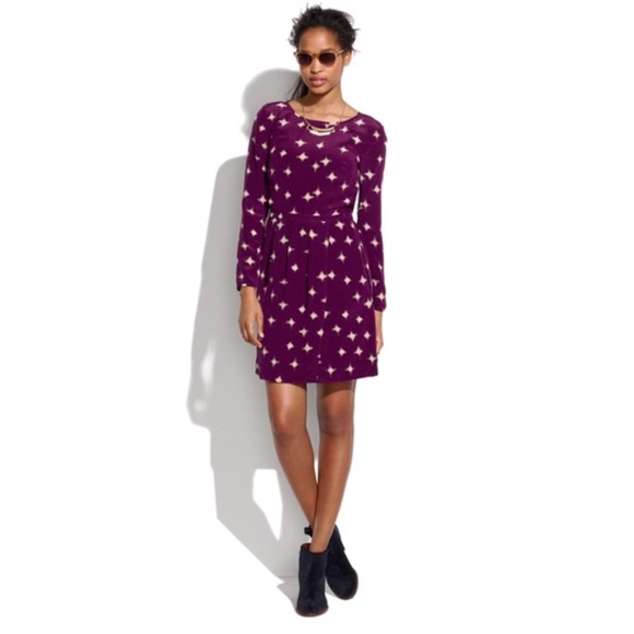 MADEWELL SILK INKBRUSH DRESS
