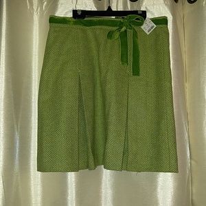 J crew wool kick pleat skirt