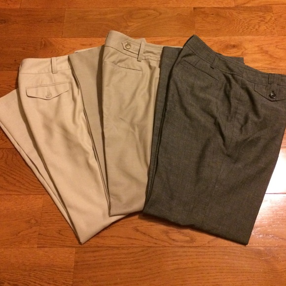 3 Pairs of Ann Taylor Curvy Fit Pants