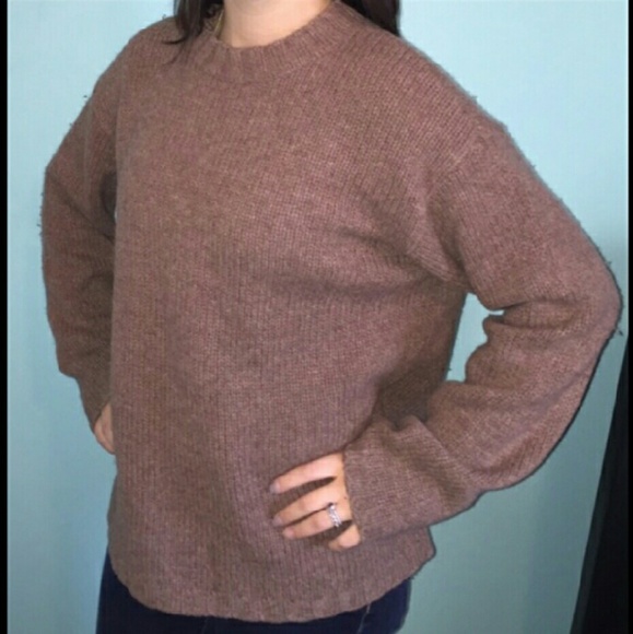 Brown wool sweater