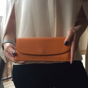 Tangerine Coach Envelope Wallet