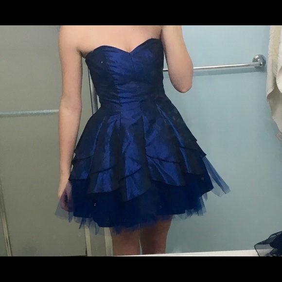 Dark blue homecoming dress