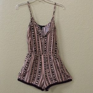 Tribal print romper