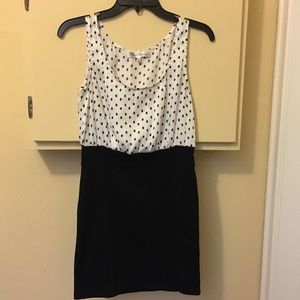 Black and white bodycon dress