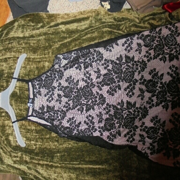 Black lace dress