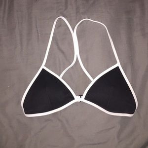 Black and White VS triangle bathing suit top