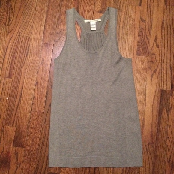 DVF Silk/Cashmere Sweater Tank sz Md