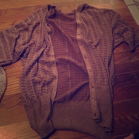 Long sparkly cardigan