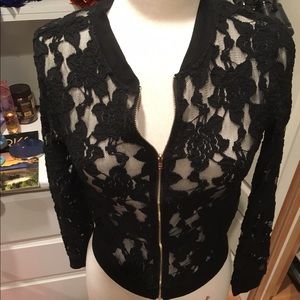 Lacy over jacket
