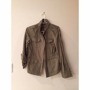 Gap Drab Olive Army-Style Jacket Sz S