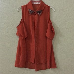 Open shoulder blouse