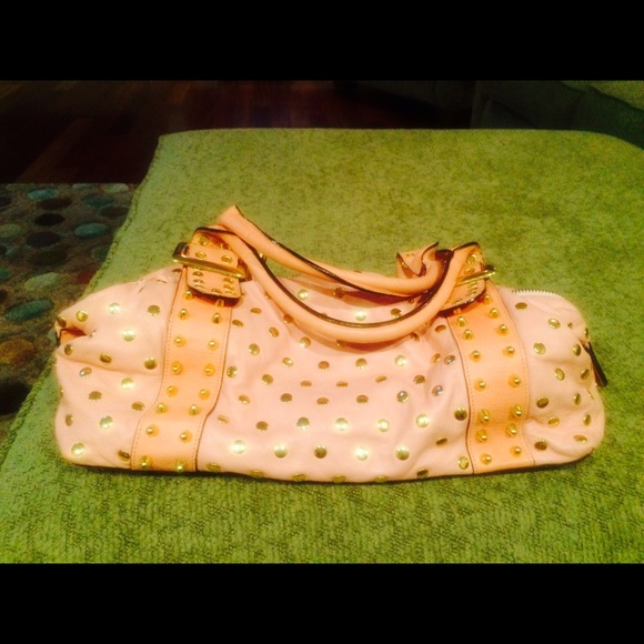 BE&D Pale Pink Studded Satchel