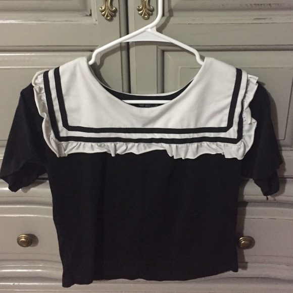Oasap Sailor girl crop top