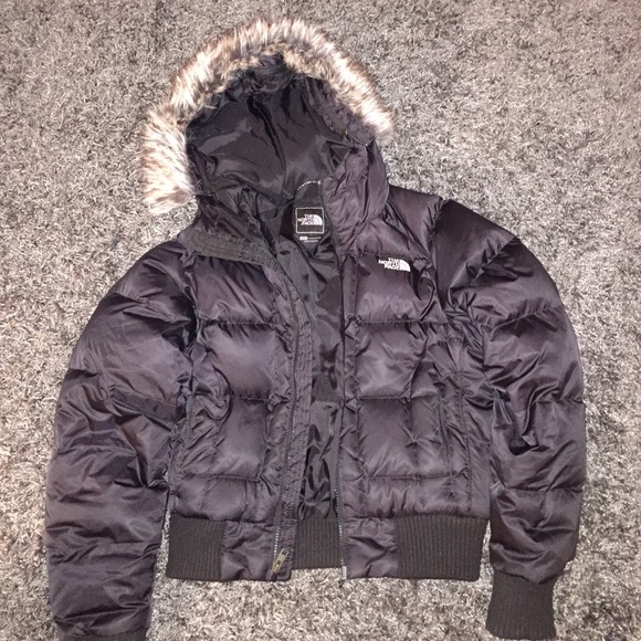 North Face Black 550 Down Coat Size Small