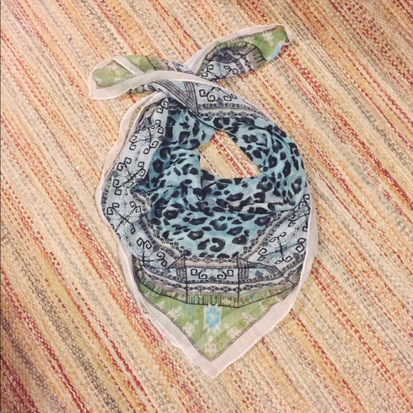 Blue and Green Scarf