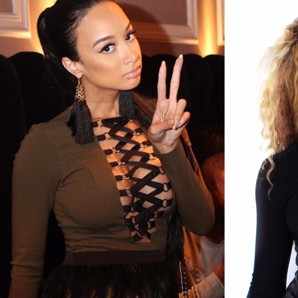 NEW Kim k Givenchy inspired bodysuit Black Lace up - Picture 2 of 4