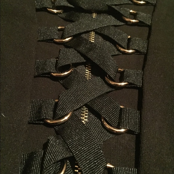 NEW Kim k Givenchy inspired bodysuit Black Lace up - Picture 3 of 4