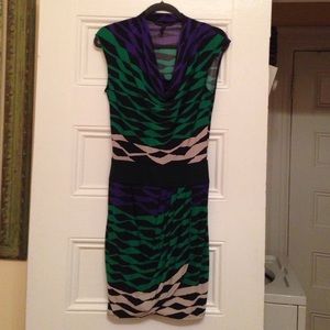 BCBG MAXAZRIA multi-colored dress