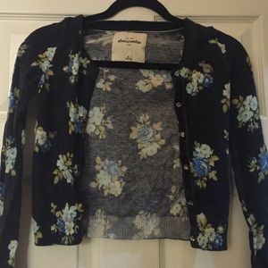 Abercrombie floral cardigan