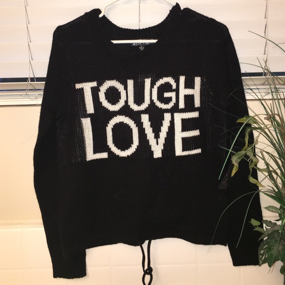 black sweater