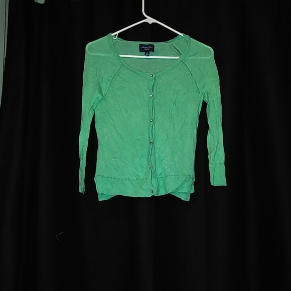 Green & Pink Cardigan
