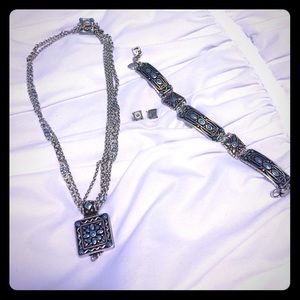 Brighton Necklace, Bracelet and earring set
