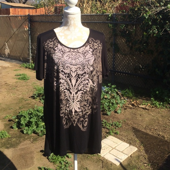 Blinged out cute black top