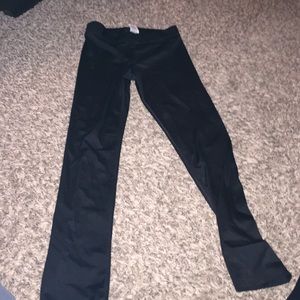 Victoria's Secret PINK black shiny leggings