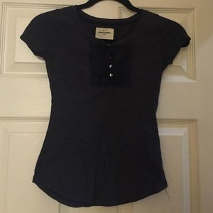 Abercrombie navy short sleeve