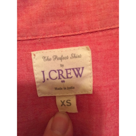Coral J Crew Button Down - Picture 2 of 2