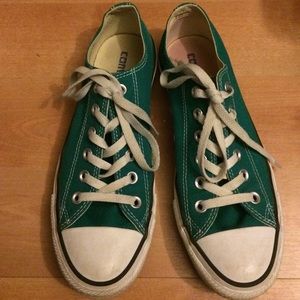 Teal converse, size 6