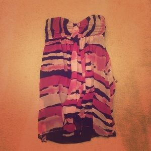 Express Black/Hot Pink Mini Dress size 4