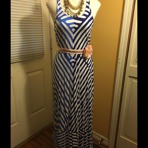 SOLD-Stripped Maxi Dress
