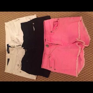3 pairs of size 0/1 shorts