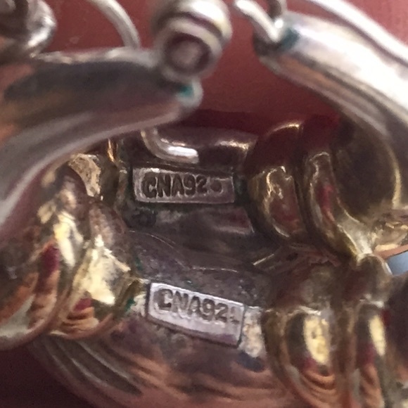 Vintage Silver Hoop Earrings Nice... - Picture 3 of 3