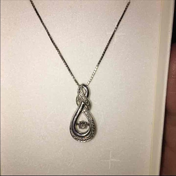 Diamond in Rhythm Sterling Silver Necklace