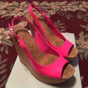 Jessica Simpson Pink Wedges