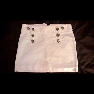 Express white mini skirt