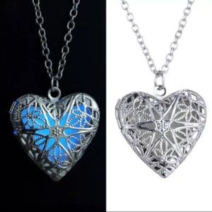 Heart Locket Glow Necklace