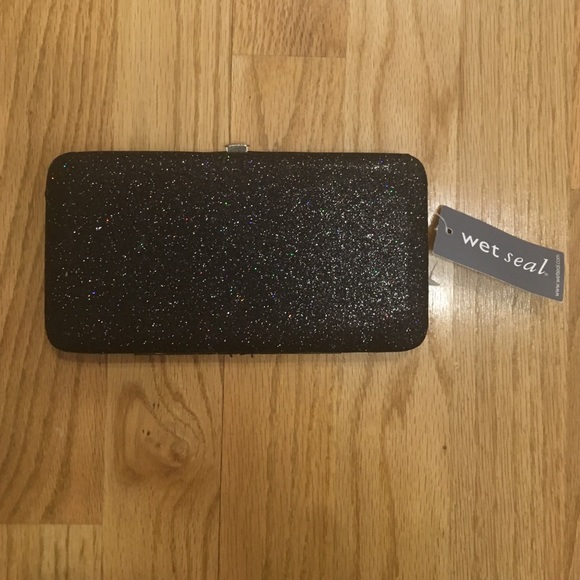 Wet Seal Handbags - Sparkly Black Wallet