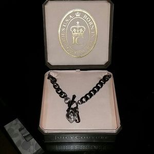 Rhinestone encrusted juicy couture necklace
