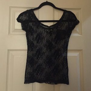 Abercrombie kids. Lacy navy short sleeve.